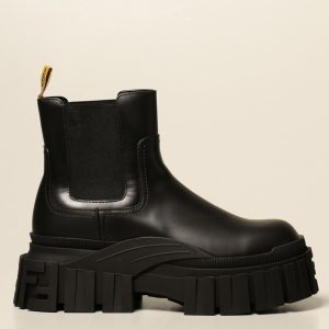 بوت اورجینال مردانه برند Fendi مدل  Leather Ankle Boot With Maxi Sole کد 7U1394AD7Q